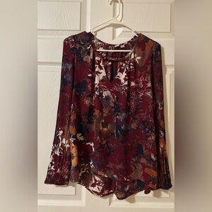 Melrose and Market Multicolor Floral Blouse